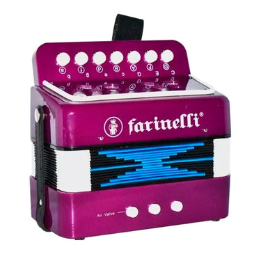 Acordeon Infantil Acif 7 Botones 2 Bajos Morado, Acifmon